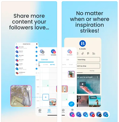 organizar instagram e facebook later later